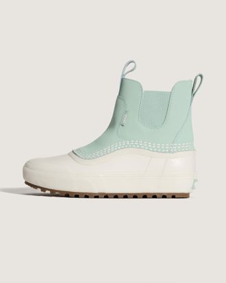 Vans Unisex Mte Standard Mid Chelsea Waterproof Sneakers - Olive Leather - Size UK 10.5