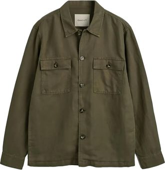 GANT buttoned pocket overshirt - Green