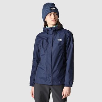 The North Face Antora Jacket Womens Navy Long Sleeve Full Zip Hooded SGN86