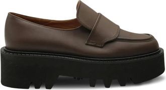 ATP Atelier Pescara loafers met chunky zool - Bruin