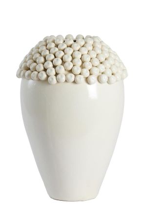 Light & Living Jarr&oacute;n Blanco De Cer&aacute;mica Elegante Light & Living Lovro