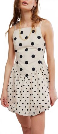 Free People Misty Mini Dress In Tea Combo