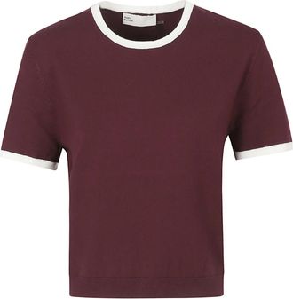 Tory Burch Verfijnd T-shirt - Dames - T-shirts - Rood - L - Tops