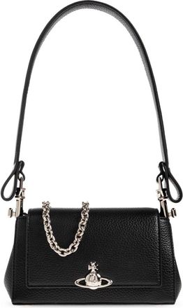 Vivienne Westwood Hazel Small Shoulder Bag - Dames - Schoudertassen - Zwart - ONE Size - Leer - Tassen