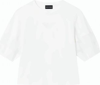 Emporio Armani Supima Cotton Mesh Insert Jersey T-Shirt
