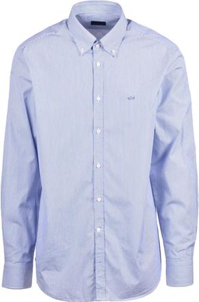 Paul & Shark Formal Shirt - Heren - Zakelijke Overhemden - Blauw - 3XL - Katoen - Overhemden