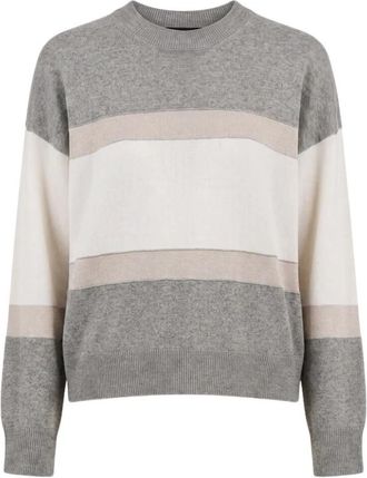 PESERICO Round-neck Truien - Dames - Ronde hals truien - Grijs - M - Truien & Vesten