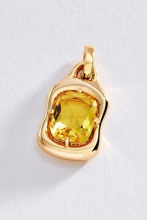 Anthropologie By Anthropologie Rectangle Crystal Charm
