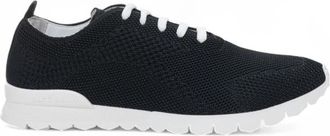 Kiton Canvas Sneaker met Non-Slip Sole Grip - Heren - Sneakers - Zwart - 45 EU - Katoen - Schoenen