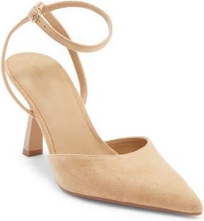 Open Edit Neesha Ankle Strap Pump in Tan Pecan at Nordstrom Rack, Size 6.5