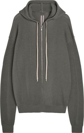 Rick Owens Hooded Wool Jumper - Brown - XL