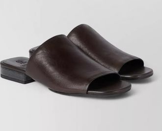 Brunello Cucinelli leather sandals beaded detail block heel