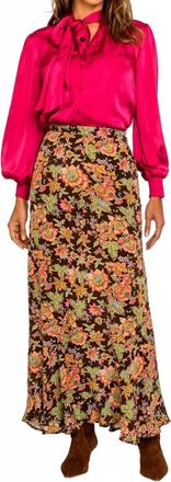 Elizabeth & James Serena Skirt In Wallflower Brown