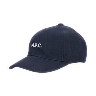 A.P.C. Charlie Baseball Cap - Heren - Petten - Blauw - 56 CM - Katoen - Accessoires