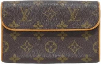 Louis Vuitton Pre-owned Monogram Pochette Florentine Heuptas - Dames - Vintage Heuptassen - Bruin - ONE Size - Vintage