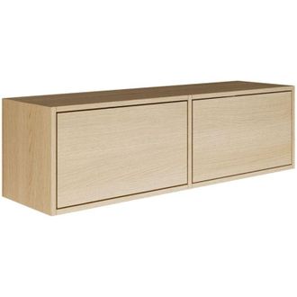 Selsey Selsey FRAMME - mobile TV sospeso con due anta - effetto quercia - 100 cm