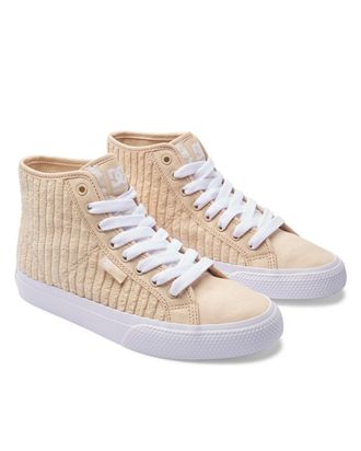 DC Sneaker DC SHOES Manual Hi, Damen, Gr. 7,5(38,5), braun (tan), Obermaterial: Leder (Kuh) / Futter: Textil / Aussensohle: Gummi, Schuhe Sneaker