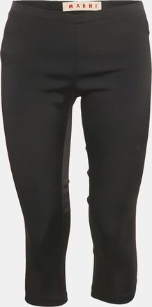 Marni Black Knit Cropped Leggings