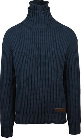 Dsquared2 Maglione - Heren - Coltruien - Blauw - M - Katoen - Truien & Vesten
