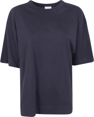Dries Van Noten Losse Katoenen Tee - Dames - T-shirts - Zwart - L - Katoen - Tops