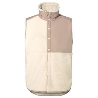Vaude Najun Fleece Vest Fleecegilet f&uuml;r Damen | beige/wei&szlig;
