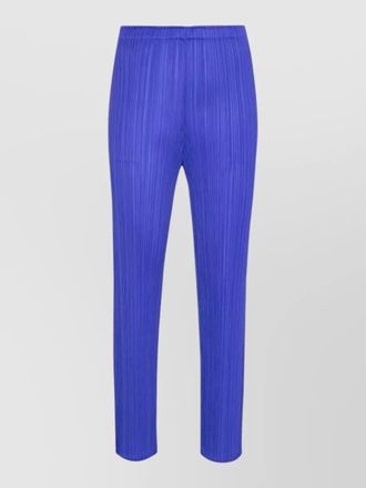 Pleats Please Issey Miyake pleated straight trousers