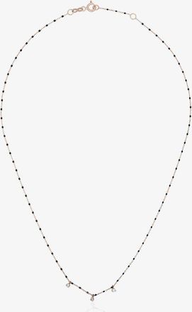 Gigi Clozeau 18K Yellow Gold Beaded Diamond Necklace - Womens - Diamond/18kt Gold