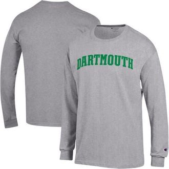 Champion Mens Champion Heather Gray Dartmouth Big Green Basic Arch Long Sleeve T-Shirt at Nordstrom, Size Xx-Large