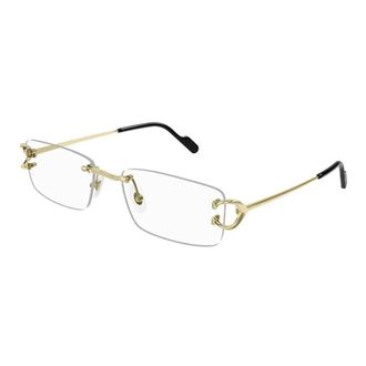 Cartier Ct0344O - unisex - Cartier - Glasses - Yellow - 53 MM - Accessories
