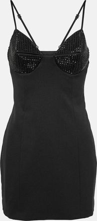 Area Crystal-embellished minidress