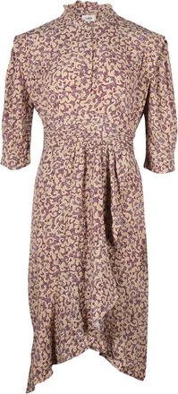 BA&SH Ba & Sh Floral Midi Dress in Multicolor Viscose