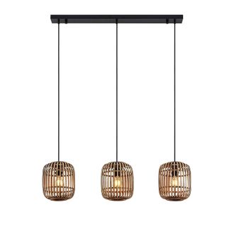 Lindby L&aacute;mpara Colgante canyana En Marr&oacute;n De Madera - Lindby