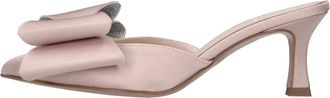 Ovye By Cristina Lucchi Satin en glitter muiltjes - Dames - Muiltjes - Roze - 39 EU - Leer - Schoenen