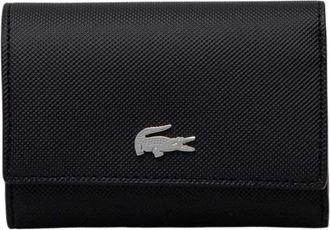 Lacoste Anna Snap Close Billfold - Dames - Portefeuilles - Zwart - ONE Size - Accessoires