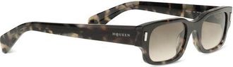 Alexander McQueen Womens Brown Acetate Sunglasses