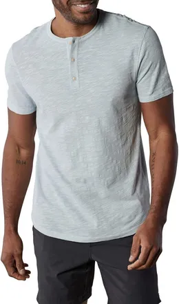 The Normal Brand Legacy Cotton Henley in Mist at Nordstrom, Size Small