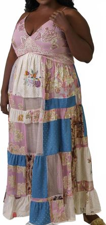 Verb Elana Maxi Dress - Plus Size In Pink Multi
