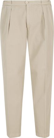 BRIGLIA 1949 Rope Portobello Medium Waist Cotton-Blend Straight-Leg Pants