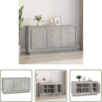 vidaXL vidaXL Credenza moderna - Credenza Grigio Cemento 102x35x55 cm in Legno Multistrato