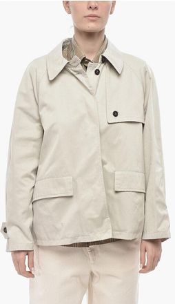 Palt&ograve; Short Cotton-Blend Trench MARTINA STAR size 44