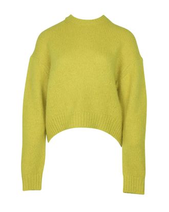 Acne Studios Oversized Jumper in Yellow Shira Alpaca