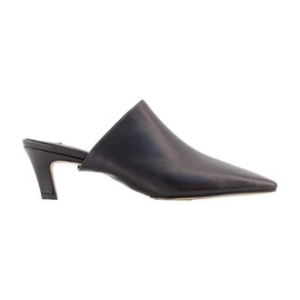 Toteme Nappa muiltjes - Dames - Muiltjes - Zwart - 40 EU - Leer - Schoenen