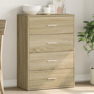 vidaXL Vidaxl - Aparador De Madera De Ingenier&iacute;a Roble Sonoma 60x31x84 Cm