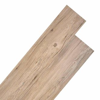 vidaXL Tableros De Suelo 18 Pcs Marr&oacute;n 5,26 M&sup2; Pvc Vidaxl