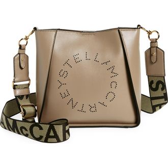Stella McCartney Mini Faux Leather Crossbody Bag in Moss at Nordstrom
