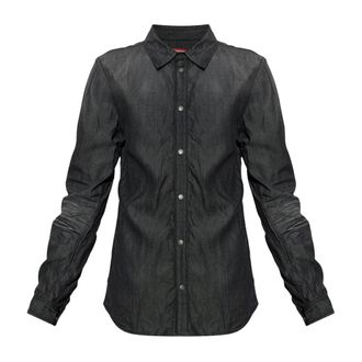 Diesel D-Synar-Fsj2 Shirt - Heren - Overhemden - Zwart - Maat: XL Katoen