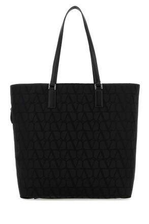 Valentino Garavani Black Tolie Iconographe Tote Bag