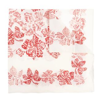 Dsquared2 Accessoires, Dames, Beige, ONE Size, Katoen, Geprinte Sjaal