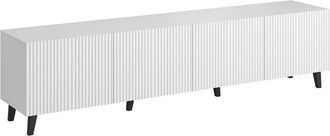 Mirjan24 Mobilier1 - Mueble Tv Levmari 103, Blanco, N&uacute;mero De Puertas: 0, N&uacute;mero De Cajones: 0, 201x52x40cm