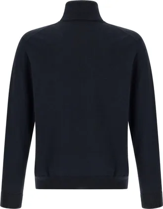 Zanone Virgin Wool Turtleneck Sweater - Navy